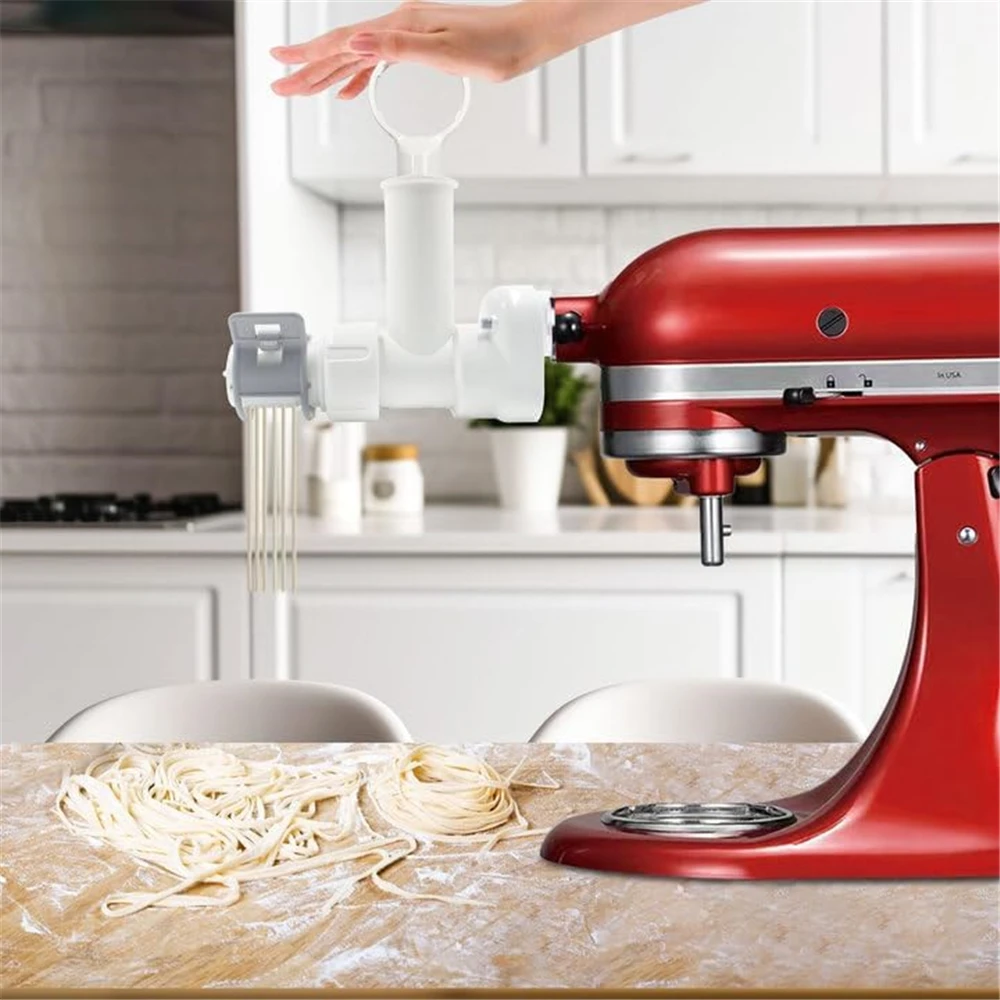6 in 1 Set Pasta Maker Attachment Kitchen aid for Kitchenaid Stand Mixers Tool 6 Shapes Pasta Outlet Cleaning Brush Attachments