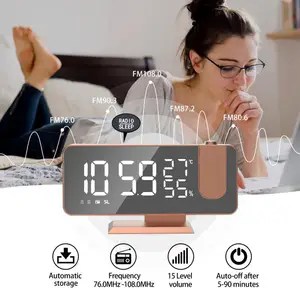 Radio despertador digital  Reloj despertador de radio digital Led - Led  Reloj despertador digital-Aliexpress