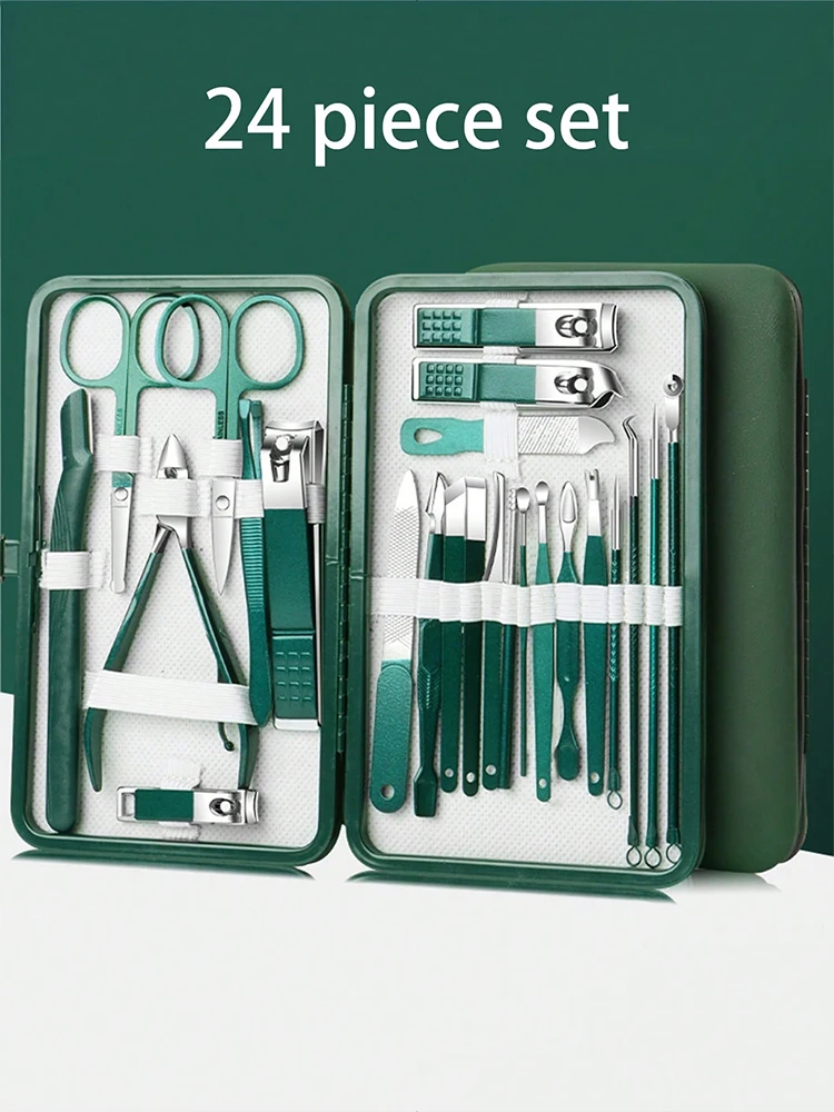 Manicure Set Professional Nail Clippers Kit Pedicure Care Tools-Stainless Steel Women Grooming Kit for Travel or Home nail clipper set nail clipper nail care kit nail scissors set nail clippers manicure pedicure kit manicure set manicure sets manicure nail clipper set nail clippers kit