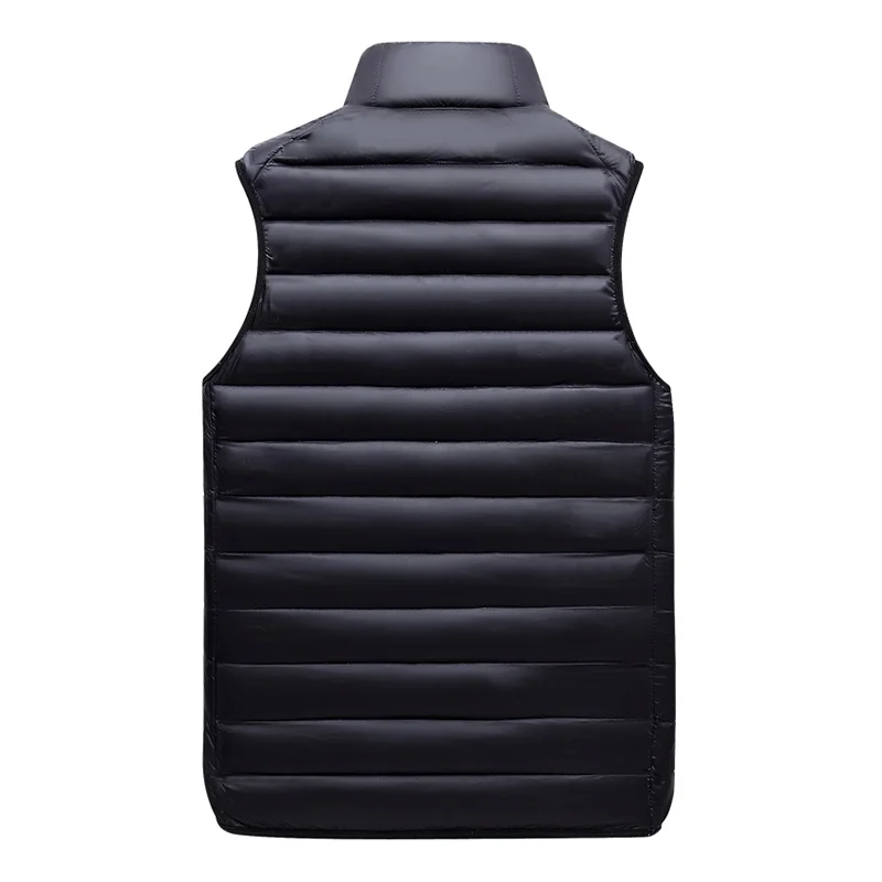CHRLCK Men's Hiking Down Vest Waterproof Ultra Light Thermal Coat for Men Hutting Camping Skiing Duck Down Vest Outdoor