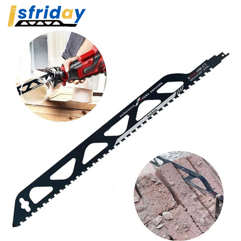 225mm 240mm Reciprocating Saw Blade For Cutting Concrete Red Brick