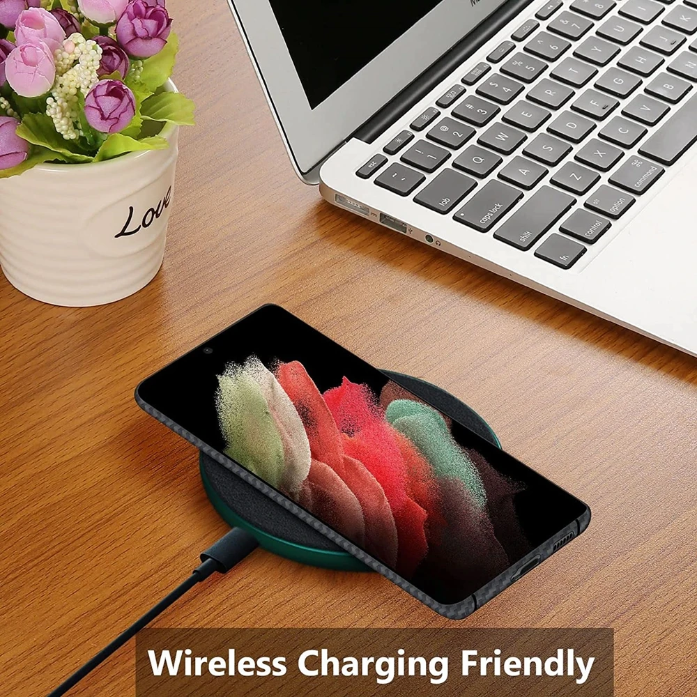 Ultra Slim Aramid Fiber Protective Case - Soft Touch & Durable Carbon Finish