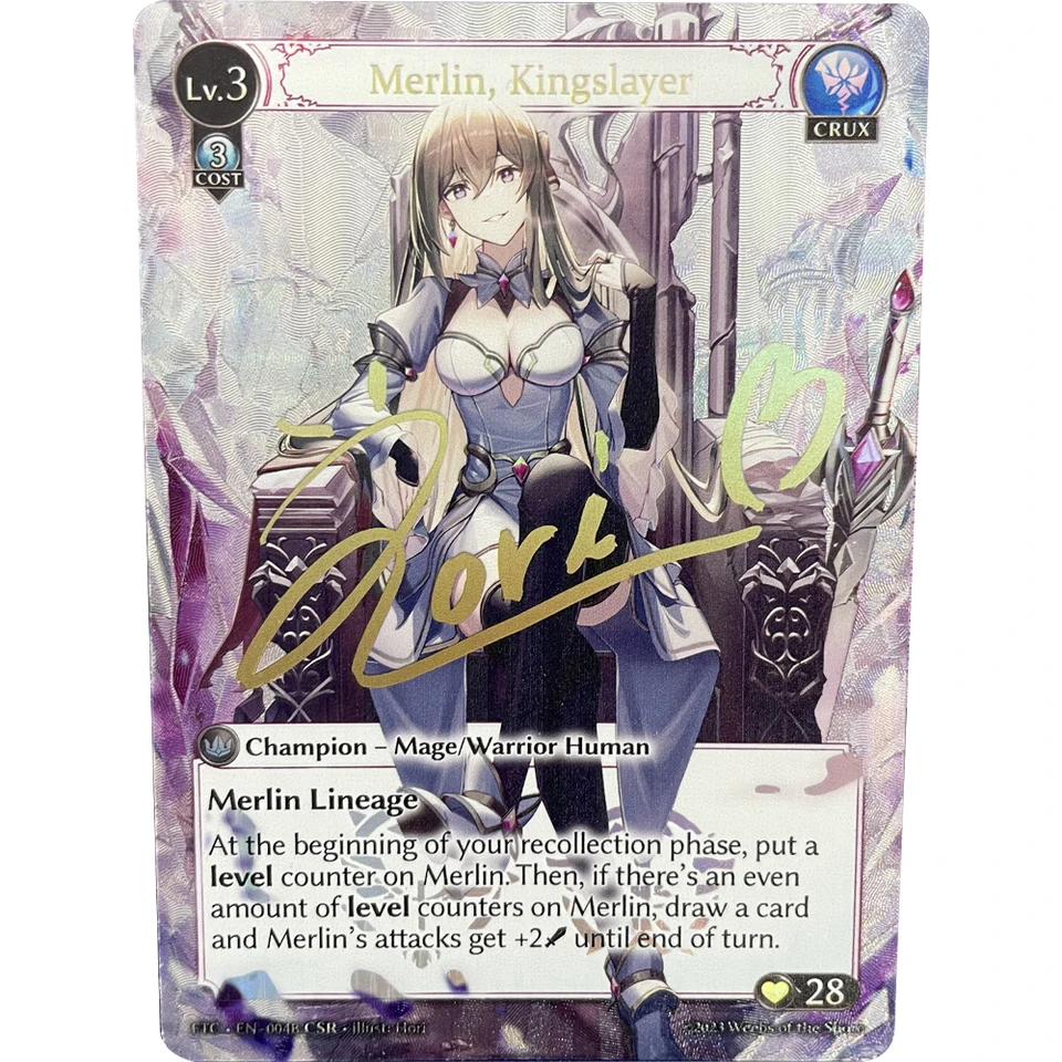 Anime Grand Archive Collection Card Merlin Kingslayer EN-004 SR
