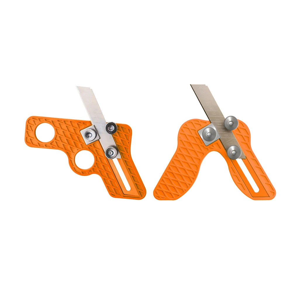 

1 Pc Orange ABS Multifunctional Edge Trimmer Woodworking Manual Aligner Wood Trimming Straight / Curved Edge Carpenter Hardware