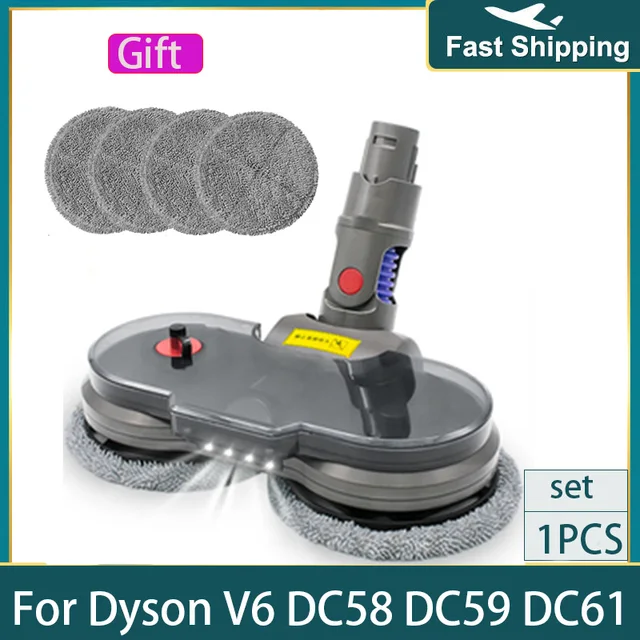 Electric Wet Dry Mopping Head For Dyson V6 V7 V8 V10 V11 V15 Vacuum Cleaner Mop Attachment With