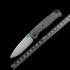 BM Mini 533-3 Damascus Carbon Fiber Handles Bugout Folding Knife Outdoor camping hunting pocket EDC utility KNIVES 1