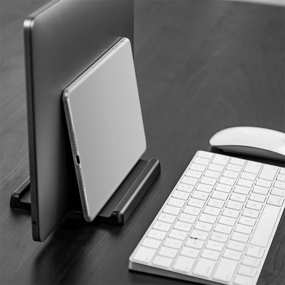 em suporte vertical ajustável portátil desktop suporte tablet celular suporte para ipad macbook mac pro base tablet