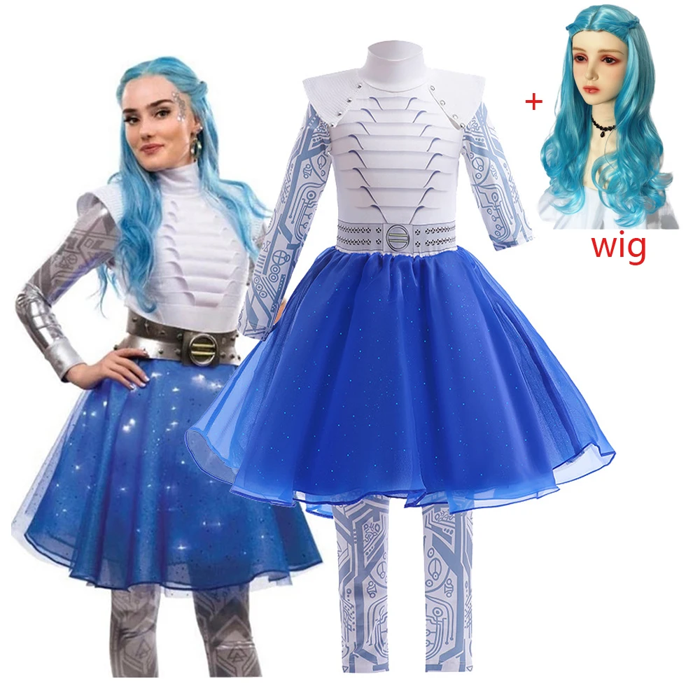 Zombies3AddisonalienKidsClothesGirlsCheerleaderDressCosplay