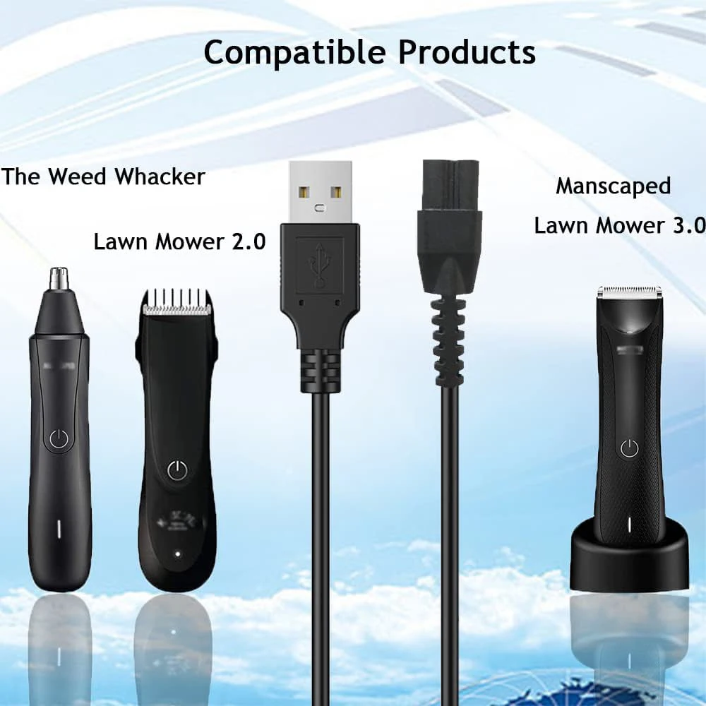 Power Cord Compatible with Manscaped Lawn Mower Best - Main Image