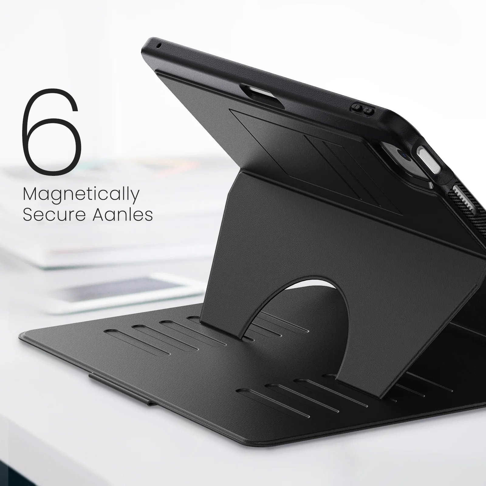 Premium Business Style Protective Magnetic PU Leather Tablet Case with Pen Slot