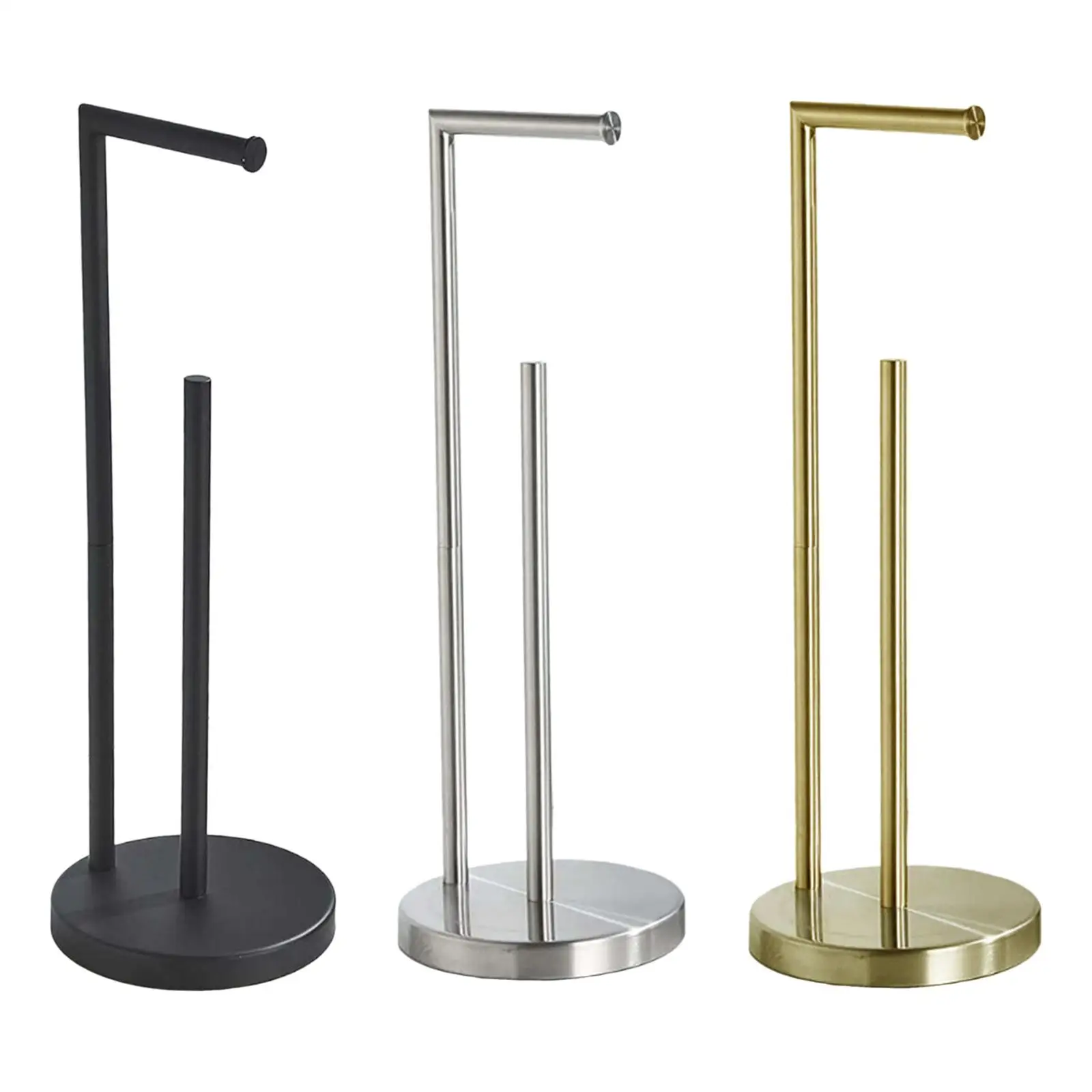 Toilet Paper Holder Stand 1/3 Rolls Bathroom Floor Storage with Dispenser Rustproof Freestanding Tissue Rack Bathroom Holder toilet paper holder toilet paper rack toilet roll holder tissue holder