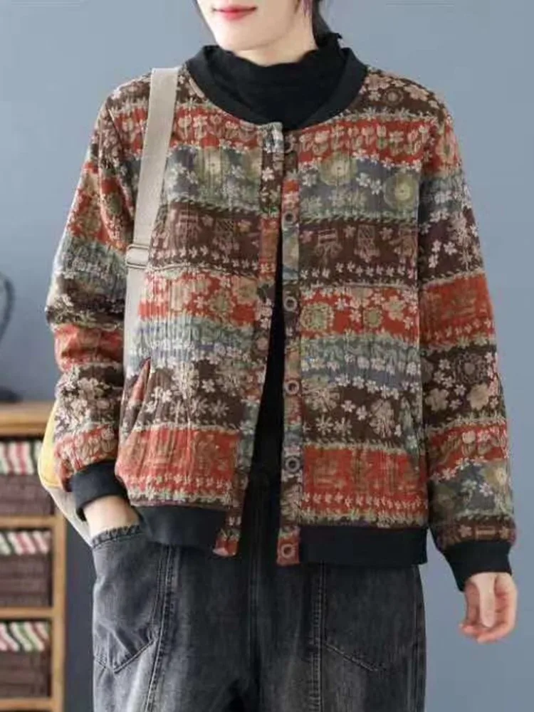 Women Long Sleeve Casual Jackets New Arrival 2022 Autumn Vintage Style