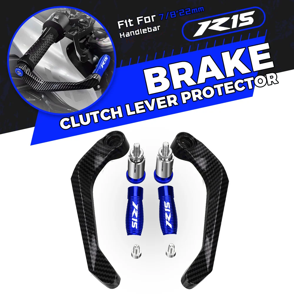 

YZF R15 CNC 7/8 22mm Handlebar Grips Brake Clutch Levers Hand Guards Protector For YAMAHA YZF-R15 YZFR15 V3 2018-2021 2022 2023