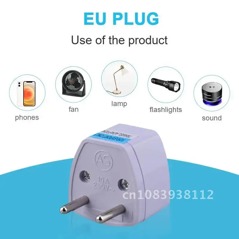 

1Pcs Travel Adapter Power Socket Converter Electrical Plug Universal EU/AU/UK/US/DE Socket Plug Adapter With Safety Shutter