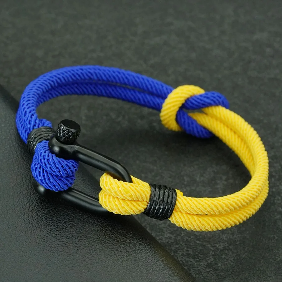 Men Leather Rope Wrap Bracelet