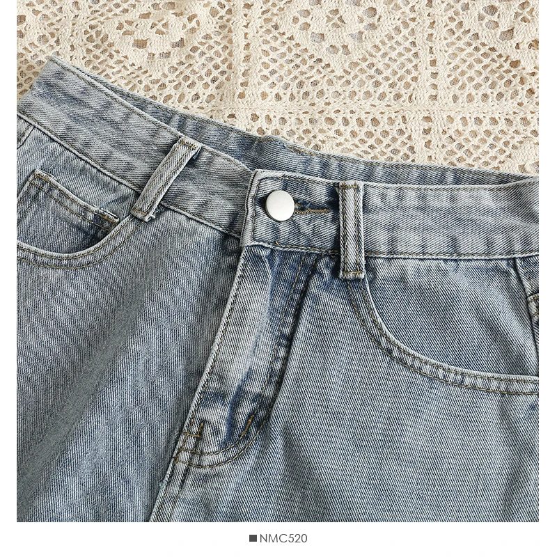 outfits for women Shnsophi High Waist Loose Denim Shorts for Women New Summer Casual All Match Solid Crimping Shorts Feminino Jeans yoga shorts