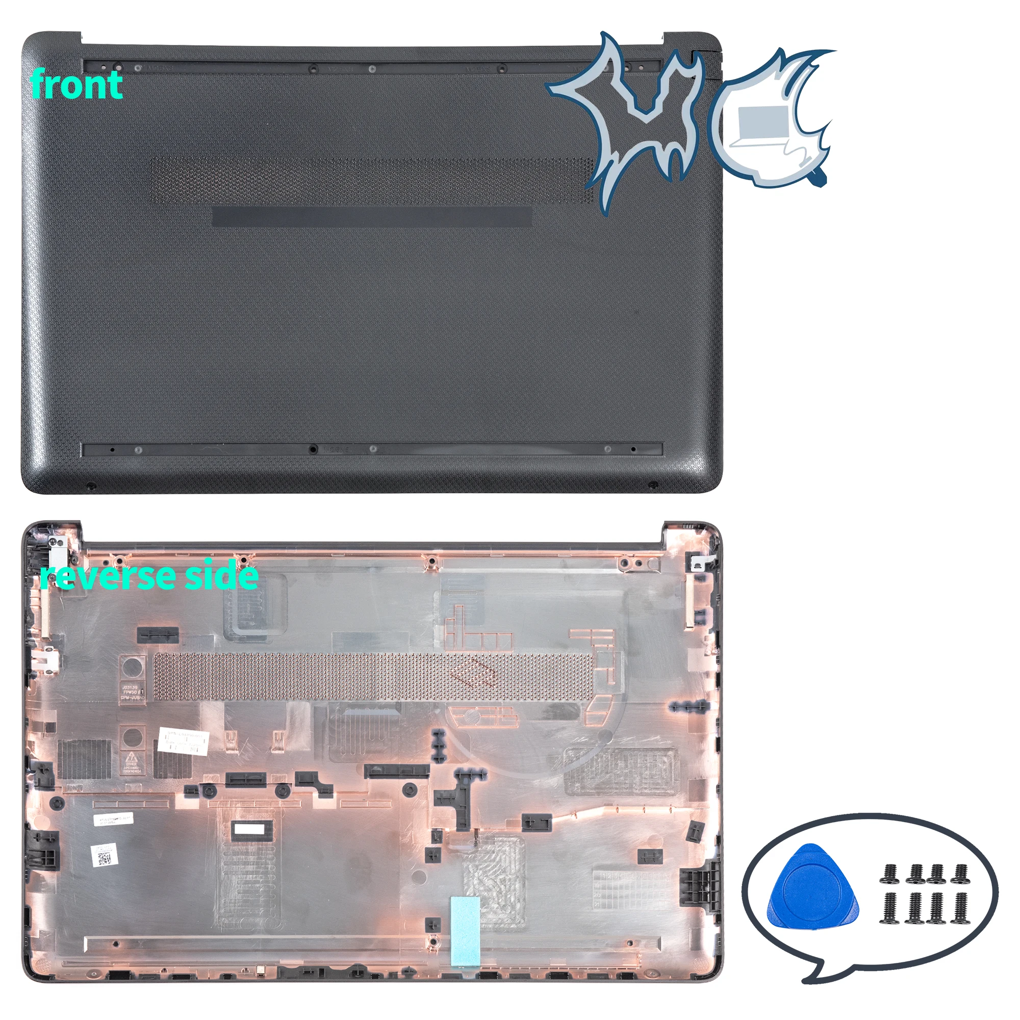 TPN-C139 LCD 후면 커버, 전면 베젤 키보드 하단 힌지 커버 교체, 노트북 부품, 15-DW 15S-DU 15S-DY 250 G8