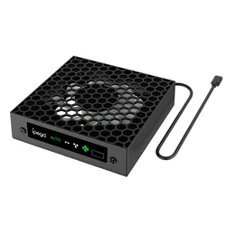 High-Performance Cooling Fan with Automatic Speed Adjustment and Low Noise for Xbox Series X (Black)