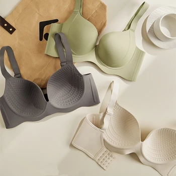 Large Breasts And Small Breasts Underwear For Women Adjustable Shapes, Thin Thin Style Sexy Large Size Women's Bra 1