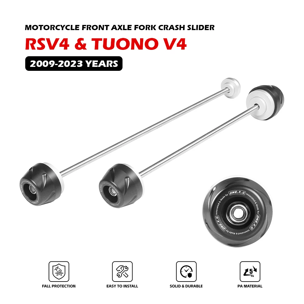 

RSV4 TUONO V4 RF RR протектор колеса для предотвращения столкновений для Aprilia 2009 ~ 2023 Передняя Задняя ось вилки слайдеры аксессуары