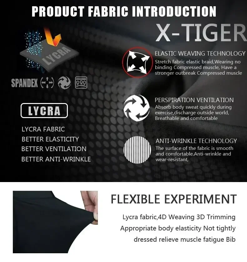 X-TIGER Men's Cycling Shorts 5D Gel Padded Quick Drying Breathable Shock Absorbing Reflective TMB Road Rodeo Cycling Shorts cycling shorts cycling pad