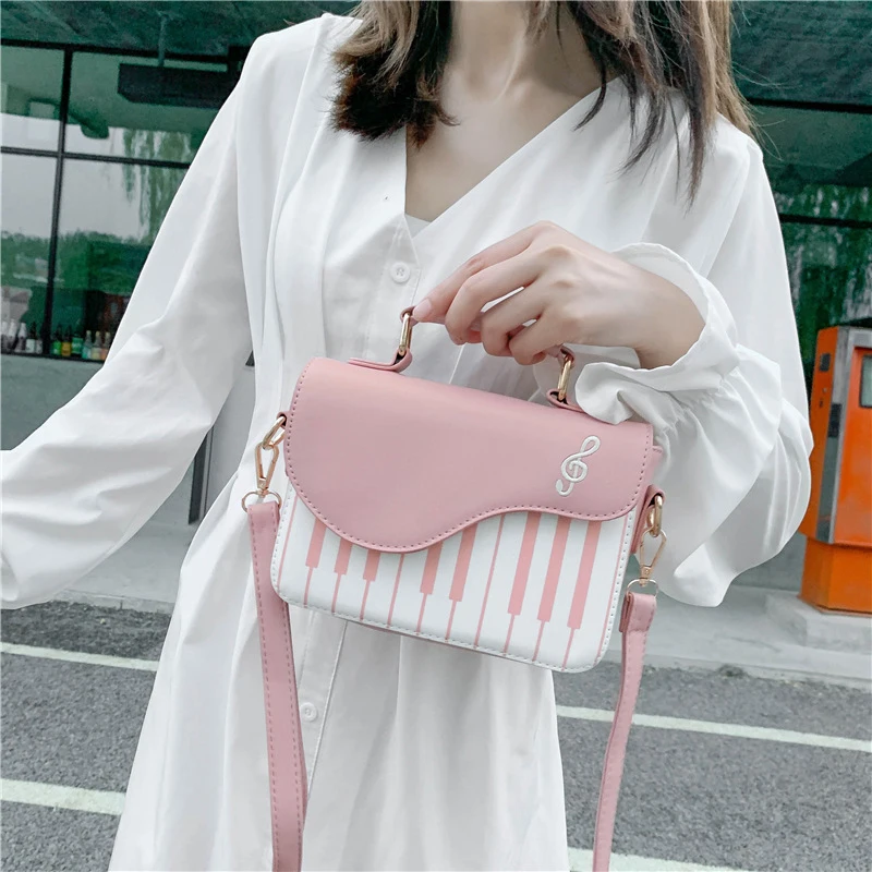 Mini Piano Shaped Novelty Bag, Cute Cartoon Crossbody Bag, Women's Fashion Handbag, Shoulder Bag & Purse
