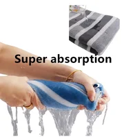 Bathroom Towel Set with Striped Pattern, Soft Hand Absorbent, Wrapping Towels, Quick Drying, Beauty Salons and Hotels 2