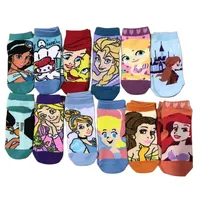 HOT TOYS Princess Socks Girl Soft Cotton Bright Color Socks size 15-20CM for Kids 3-8T Children Christmas Gift Party Favors 2