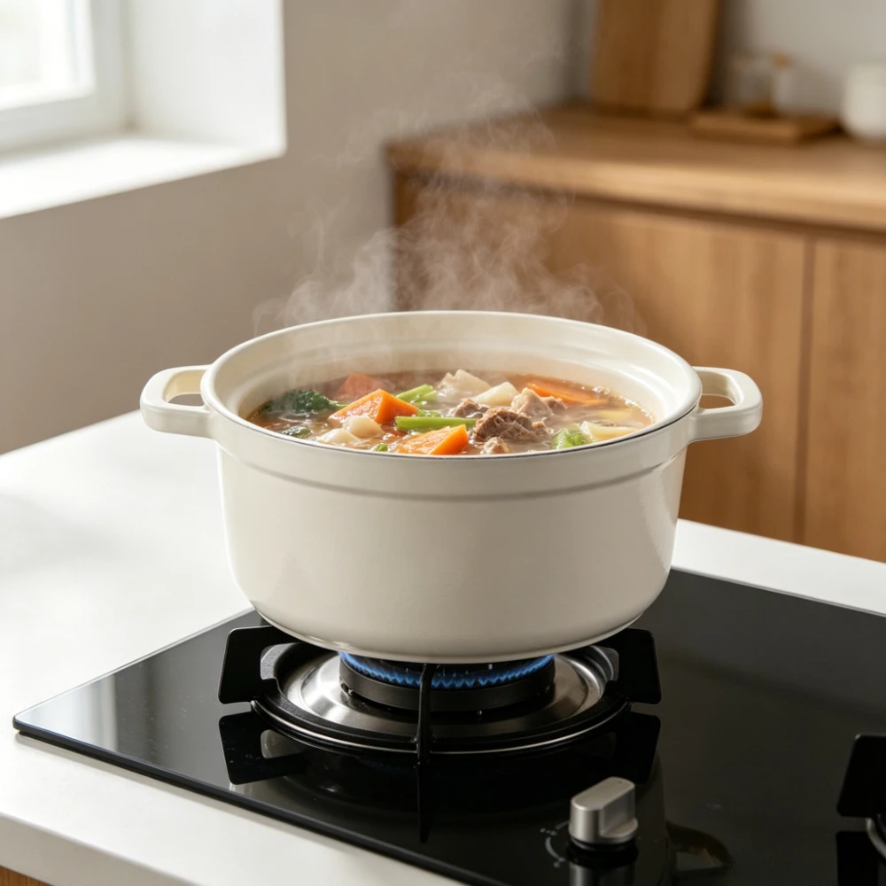 Enameled Cast Iron Casserole Pot 2