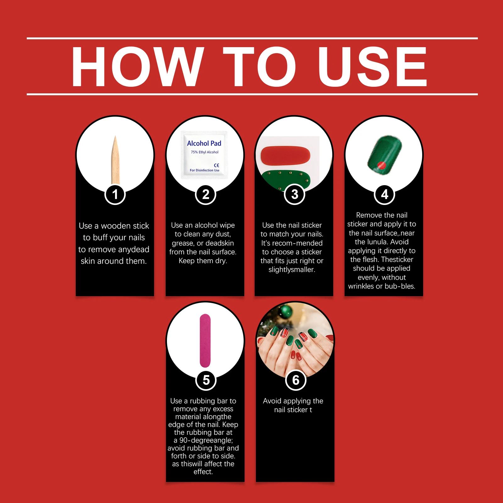 Christmas Soft Gel Nail Sticker Kit - DIY Easy-Apply Festive Nail Art Decor with Snowflake/Reindeer Designs