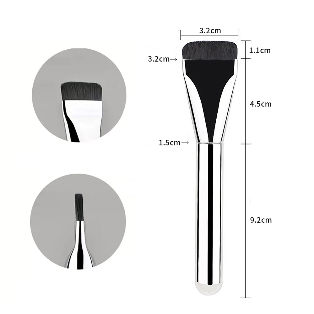 Foundation Makeup Brush Ultra Thin Flat Head Blush Contour Blending Foundation Cream Makeup Brush Professional Tool makeup brush set makeup brush