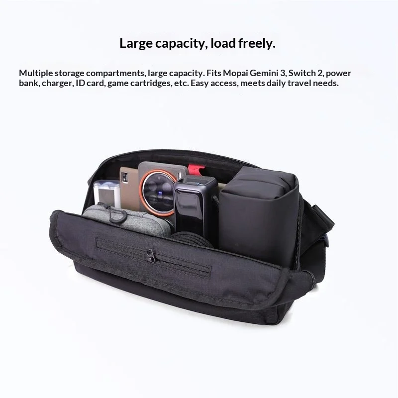 MOBAPAD Gemini 3 스플릿 게임 컨트롤러 MOBAPAD M12HD용 충전 그립 인체공학적 휴대용 하드 쉘 보관 크로스바디 백
