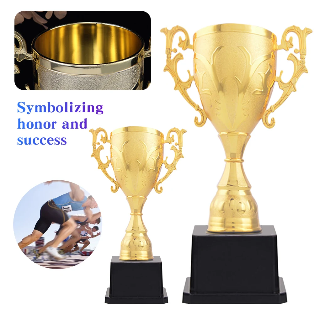 Plastic Trophy Toys Children Award Trophy Competition Winner Trophies Plastic Golden Trophy Toys Memorial Gifts Soccer Award Cup Football Trophies