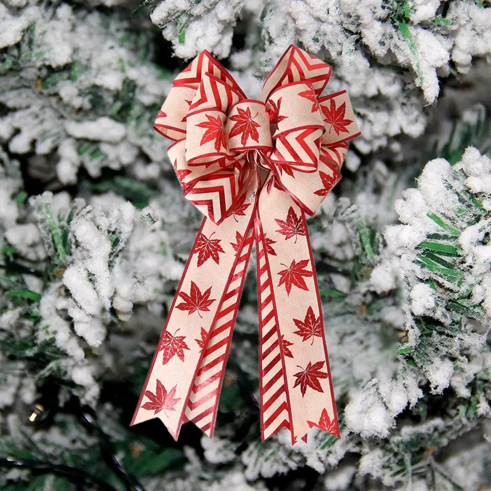 Candy Cane Christmas Tree Bow Topper, Gift Bow