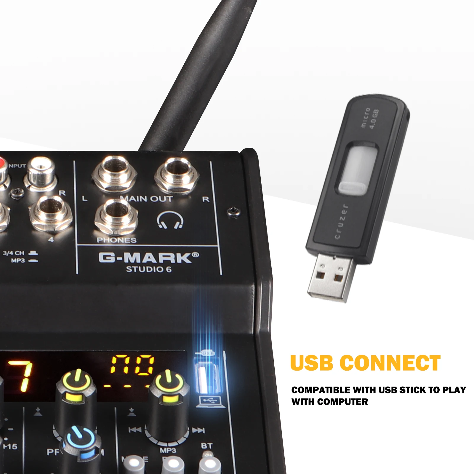 MK-USB6 MEAS/MIXER AUDIO 4CH COM INTERFACE DE AUDIO USB – The Best Som  Performance