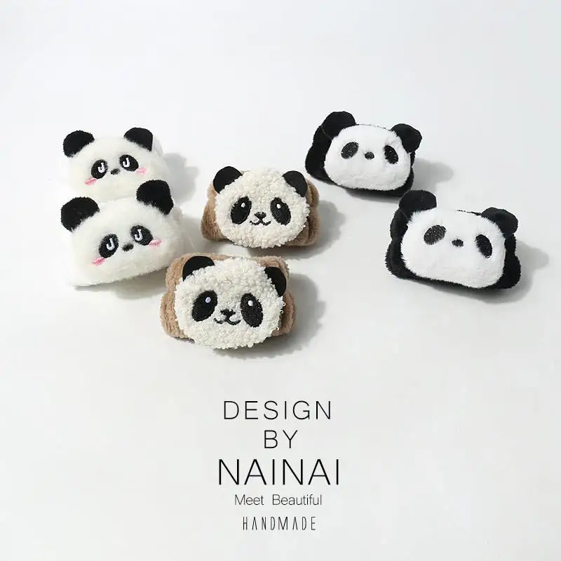 귀여운 봉제 팬더 장난감 방수 손목밴드 세안용 물튀김 방지 탄성 헤어밴드 방수 핸드 링 개인 위생용품