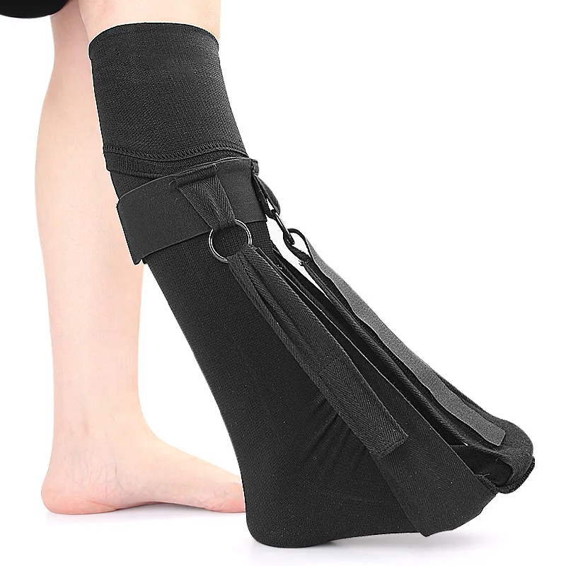 Foot Drop Correction Sock Brace Plantar Fasciitis Support Arch Compression Sock Adjustable Straps Ankle Foot Drop Rehabilitation