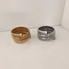 Elastic 3 layered chunky bangles for women stainless steel bangles statement stainless steel jewelry new in non tarnish 2024 5