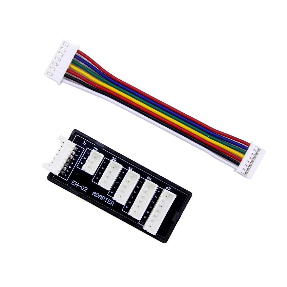 Carte adaptateur d'équilibre JST XH 6S pour chargeur multiport Lipo RC, connectée à une batterie Lipo.