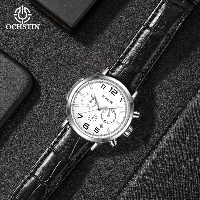 Ochstin's New Product 2024 Leisure Fashion Commander Series Multi functional Quartz Movement Watch Men's Quartz Watch