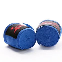Premium Protective Boxing Hand Wraps - Enhanced Support for Muay Thai, Kickboxing, and MMA Training (Blue)