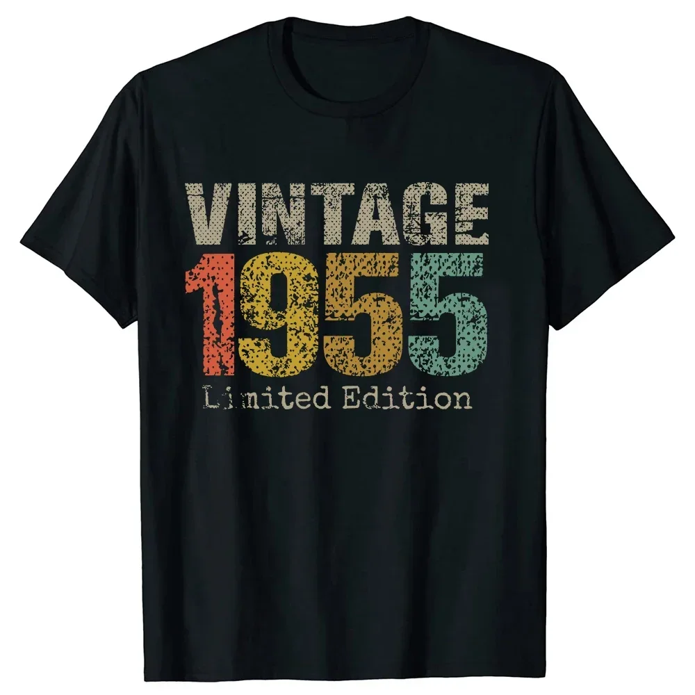 Lustig, hergestellt im Jahr 1955, alle Originalteile, T-Shirts, grafische Baumwolle, Streetwear, kurzärmelig, Geburtstagsgeschenke, Sommer-Stil, T-Shirt für Herren