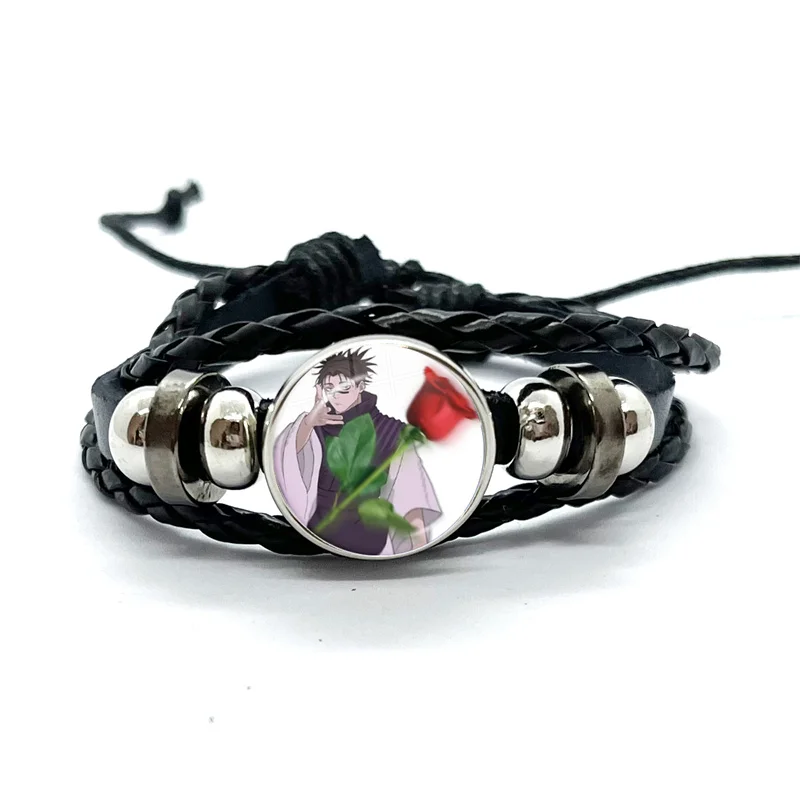 Hot Anime Jujutsu Kaisen Choso Suguru Geto Gojo Sukuna Bracelets Art Multilayer Braided Bracelets Bangles Handmade Jewelry Gifts bangle bracelet woven bracelets