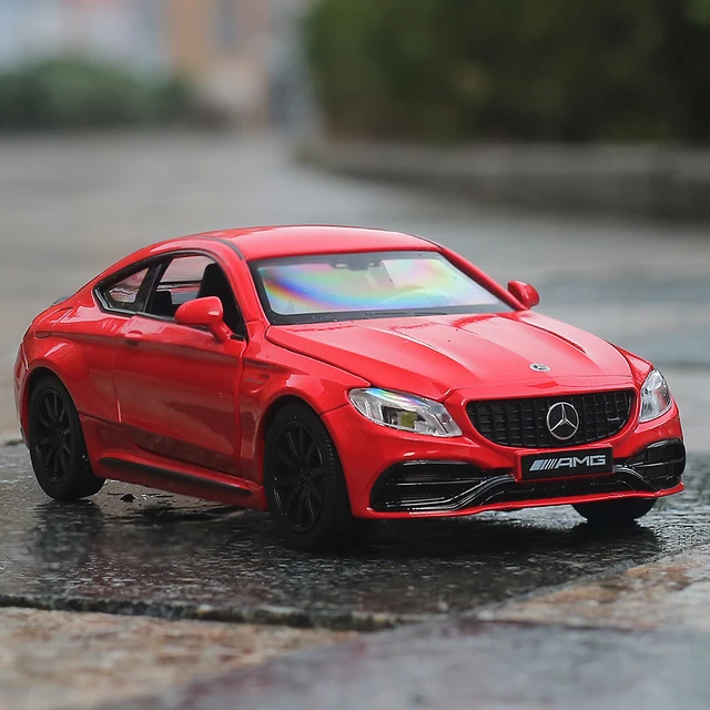 C63S AMG Coupe Simulation Exquisite Diecasts & Toy Vehicles RMZ city 1:32 Alloy Collection Model Car Christmas Gift For Children