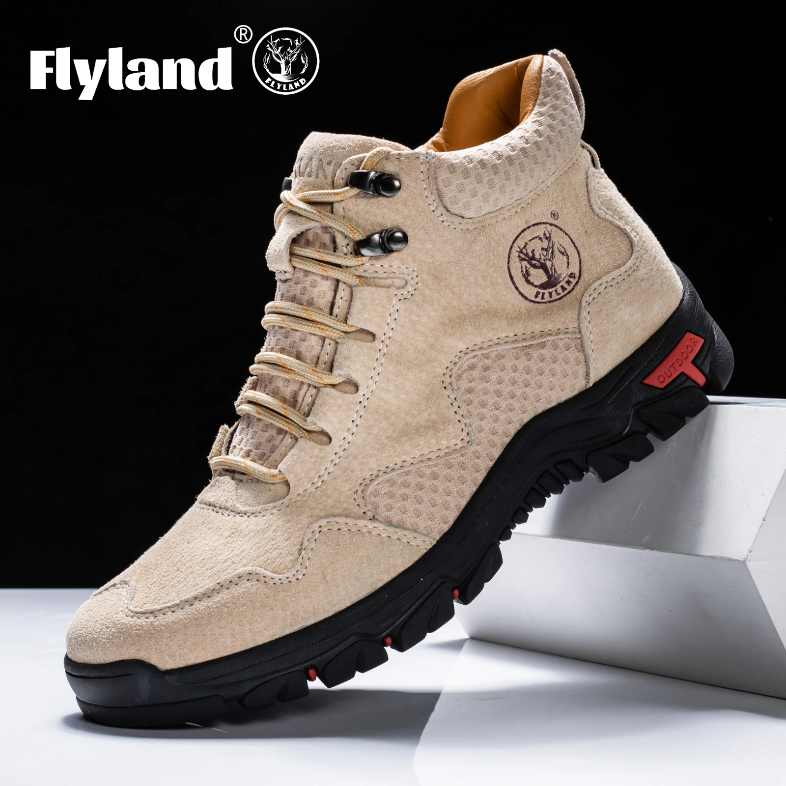 Men's Ankle Boots Casual Leather Shoes Vintage Hand Stitching Business Handmade