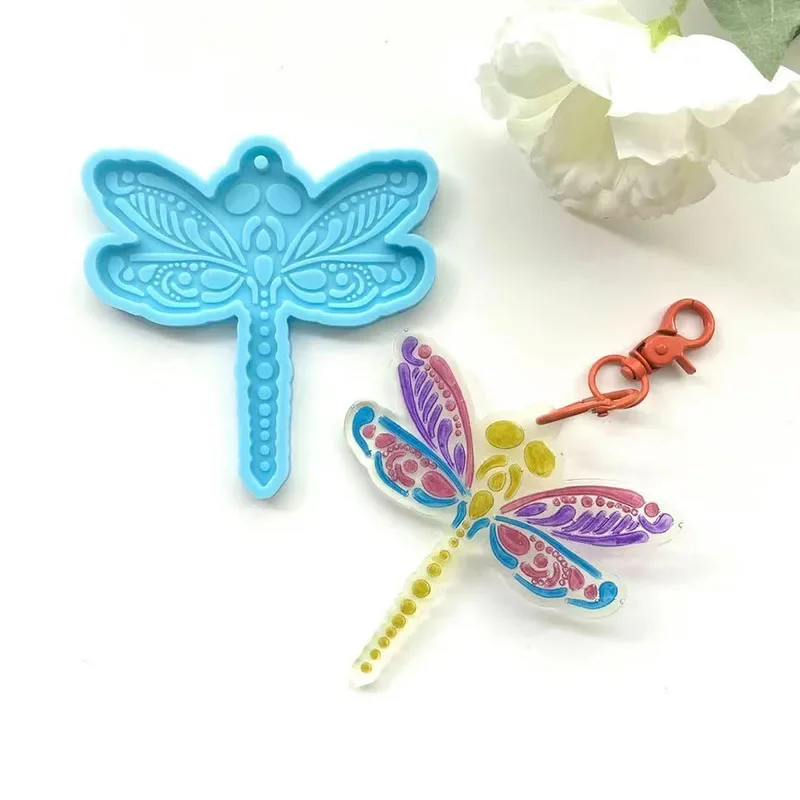 DIY Super Glossy Resin Hummingbird Silicone Mold Birds Epoxy Craft Keychain Cake Mould Polymer Clay Necklace Jewelry Making Mold