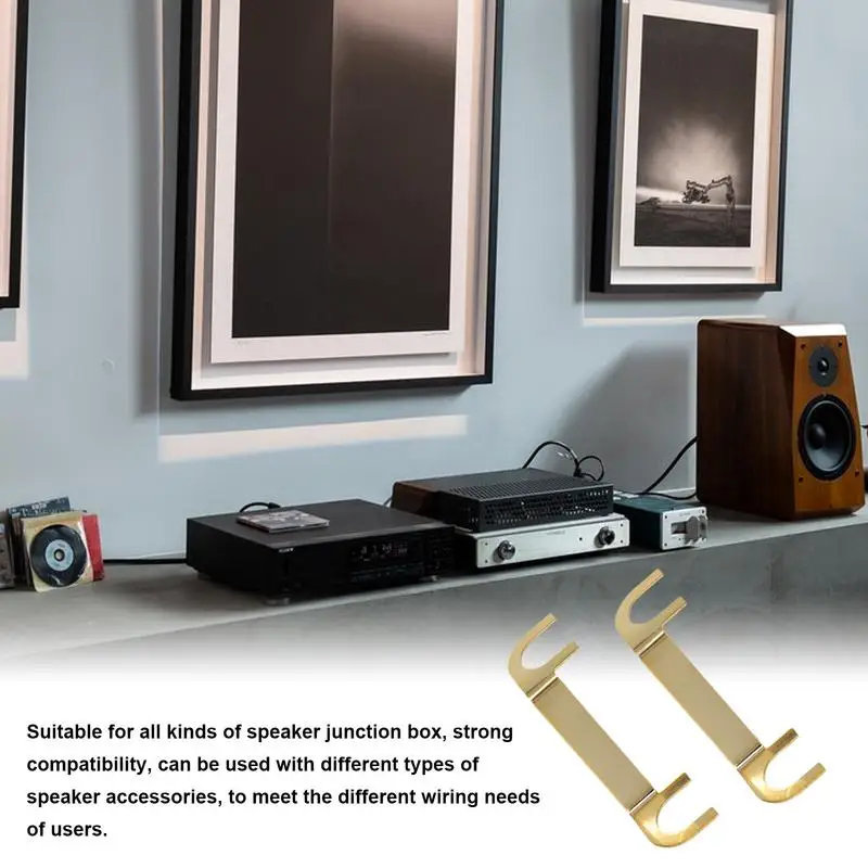 Gold Copper Speaker Wiring Connectors for Audio Systems
