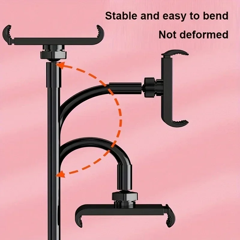 Tablet Holder 70cm Flexible Long Arm Clamp Stand For iPad Samsung Xiaomi 4.7-11 inch