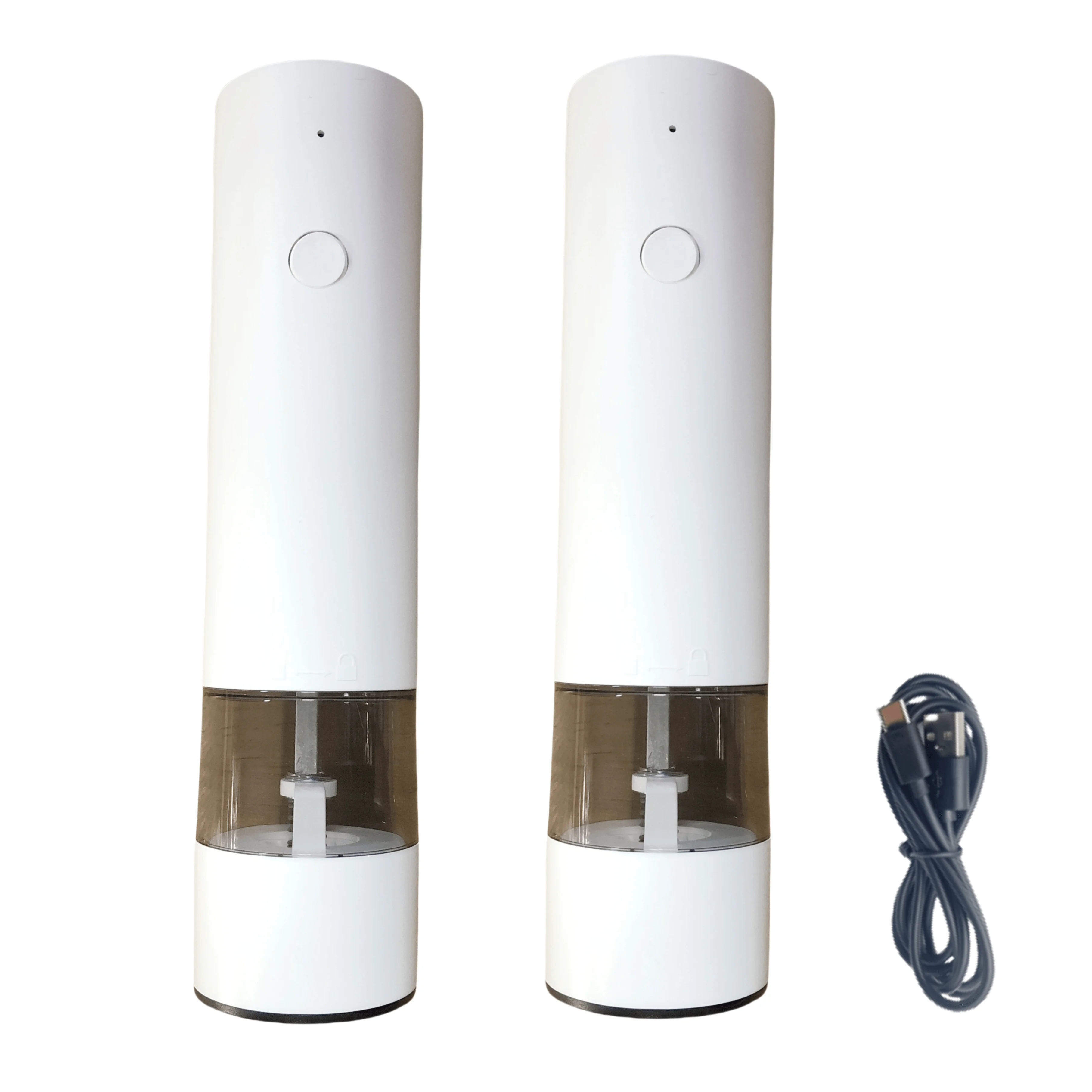 USB Electric Salt and Pepper Grinder Automatic Rechargeable Adjustable Coarseness Large Capacity Spice Mill