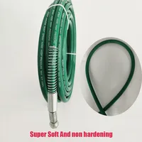 ท่อแรงดันสูงไร้อากาศ1/4นิ้วที่ต่อสายยางสีพ่นสุญญากาศยืดหยุ่นสูง0.5ม.-40ม. ท่อไฟเบอร์สองชั้น 4